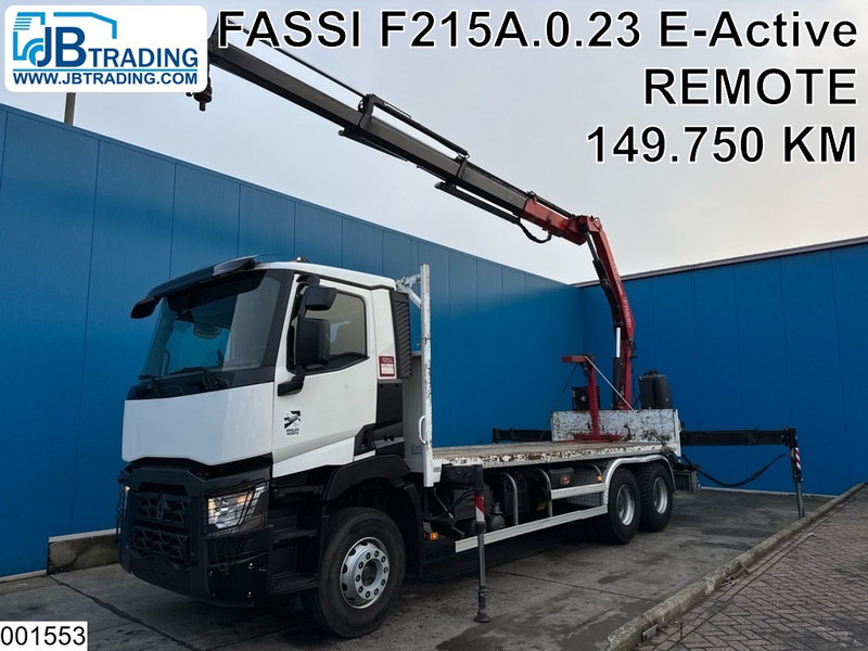 Renault C 380 6x4, EURO 6, Fassi, Steel suspension, Remote - Kamion sa tovarnim sandukom, Kamion sa dizalicom: slika 1 Renault C 380 6x4, EURO 6, Fassi, Steel suspension, Remote - Kamion sa tovarnim sandukom, Kamion sa dizalicom: slika 1
