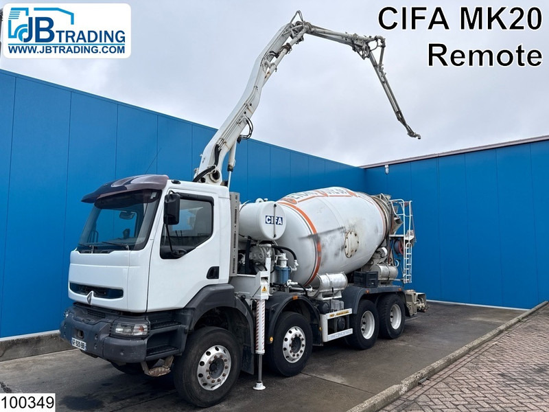 Renault Kerax 420 8x4, EURO 3, Cifa MK20, 9m3 - Auto pumpa za beton: slika 1 Renault Kerax 420 8x4, EURO 3, Cifa MK20, 9m3 - Auto pumpa za beton: slika 1