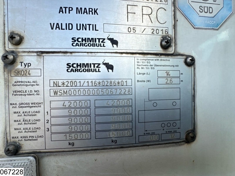 Schmitz Cargobull Koel vries Carrier Vector 1850, Dhollandia - Poluprikolica hladnjače: slika 4 Schmitz Cargobull Koel vries Carrier Vector 1850, Dhollandia - Poluprikolica hladnjače: slika 4