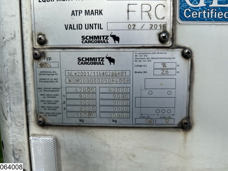 Schmitz Cargobull Koel vries Carrier Vector 1850 - Poluprikolica hladnjače: slika 3 Schmitz Cargobull Koel vries Carrier Vector 1850 - Poluprikolica hladnjače: slika 3