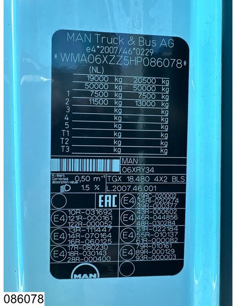 Tegljač MAN TGX 18 480 EURO 6: slika 7