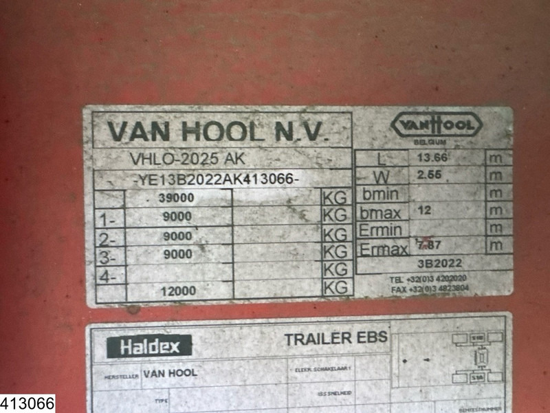 Van Hool open laadbak Twistlock - Plato poluprikolica: slika 4 Van Hool open laadbak Twistlock - Plato poluprikolica: slika 4