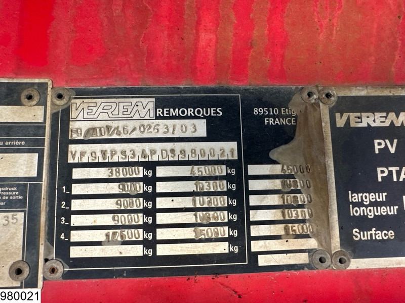 Verem Lowbed 45,000KG, Steering axle, Hydraulic, Winch - Niska poluprikolica za prevoz: slika 5 Verem Lowbed 45,000KG, Steering axle, Hydraulic, Winch - Niska poluprikolica za prevoz: slika 5