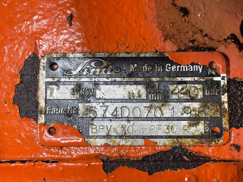 Hidraulika za Građevinska mašina Atlas 86E-Linde BPV-70/HPF30R-Drive pump/Fahrpumpe: slika 9 Hidraulika za Građevinska mašina Atlas 86E-Linde BPV-70/HPF30R-Drive pump/Fahrpumpe: slika 9