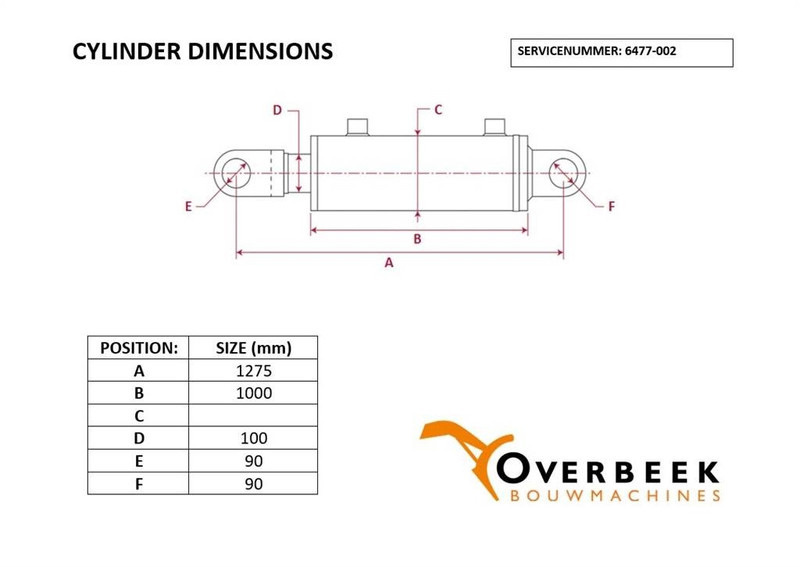 Komatsu WA470/480-20G-63-K1110-Cylinder/Zylinder/Cilinder - Hidraulika za Građevinska mašina: slika 5 Komatsu WA470/480-20G-63-K1110-Cylinder/Zylinder/Cilinder - Hidraulika za Građevinska mašina: slika 5