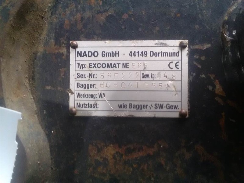 NADO Excomat NE 565 - Bobcat - Quick coupler - Brza spojnica: slika 4 NADO Excomat NE 565 - Bobcat - Quick coupler - Brza spojnica: slika 4