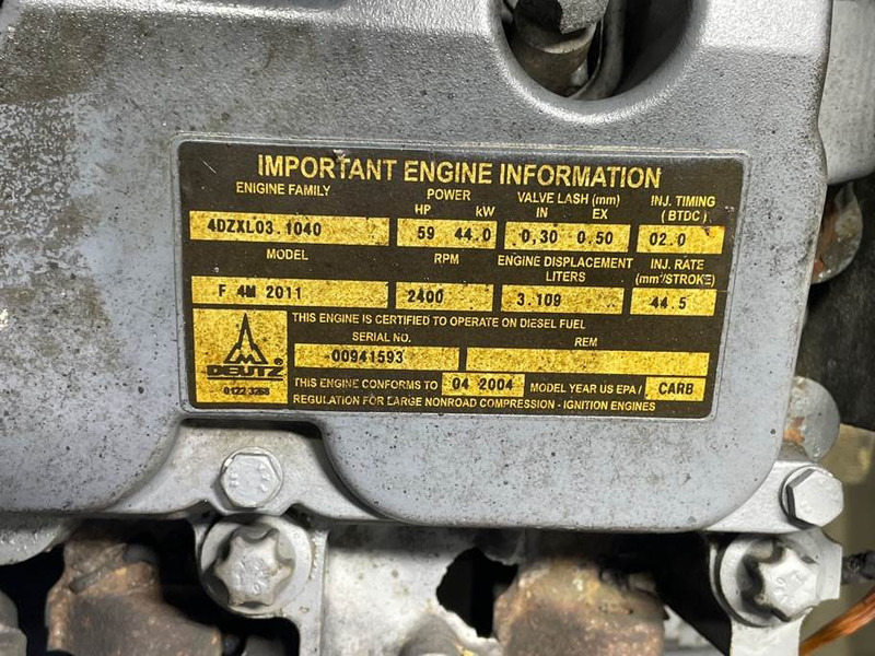 Motor za Građevinska mašina Schaeff SKL834-Deutz F4M2011-Engine/Motor: slika 9