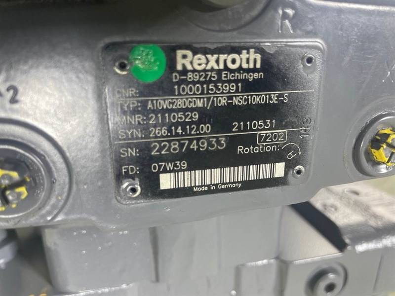 WACKER NEUSON 1000153991-Rexroth A10VG28DGDM2/10R-Drive pump - Hidraulika za Građevinska mašina: slika 5 WACKER NEUSON 1000153991-Rexroth A10VG28DGDM2/10R-Drive pump - Hidraulika za Građevinska mašina: slika 5