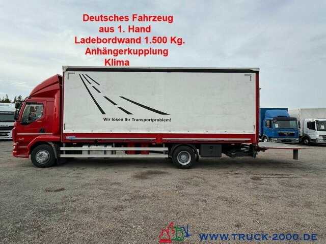 DAF LF260 Plane Spriegel Bett LBW BÄR 1.500 Kg AHK - Kamion sa ceradom: slika 1 DAF LF260 Plane Spriegel Bett LBW BÄR 1.500 Kg AHK - Kamion sa ceradom: slika 1