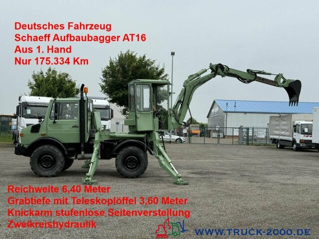 Unimog U427/10 Schaeff Mobilbagger AT 16 NUR 175 TKM - Dostavno vozilo: slika 1 Unimog U427/10 Schaeff Mobilbagger AT 16 NUR 175 TKM - Dostavno vozilo: slika 1