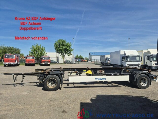 Krone AZ18 Box Carrier - Luft - BPW Achsen - Prikolica za prevoz kontejnera/ Prikolica sa promenjivim sandukom: slika 1 Krone AZ18 Box Carrier - Luft - BPW Achsen - Prikolica za prevoz kontejnera/ Prikolica sa promenjivim sandukom: slika 1