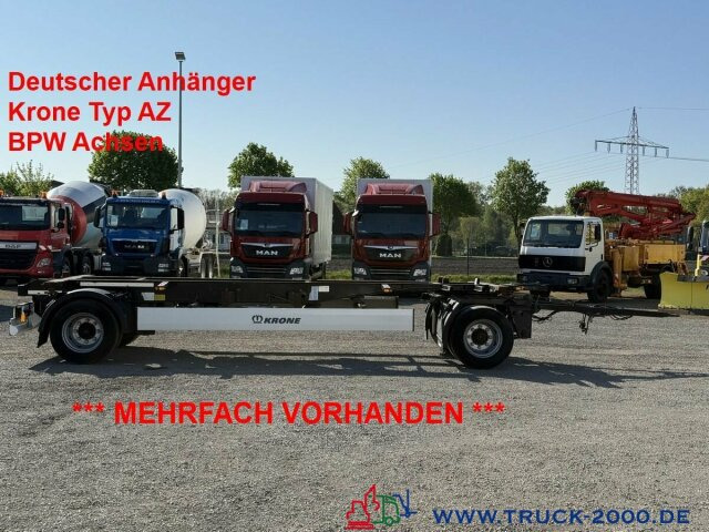 Krone AZ18 Box Carrier - Luft - BPW Achsen - Prikolica za prevoz kontejnera/ Prikolica sa promenjivim sandukom: slika 1 Krone AZ18 Box Carrier - Luft - BPW Achsen - Prikolica za prevoz kontejnera/ Prikolica sa promenjivim sandukom: slika 1