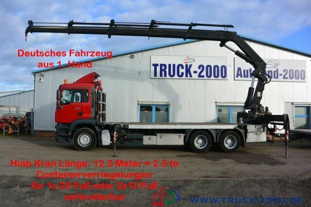 MAN TGA 26.410 6x4 Hiab 400 Container bei 8m/5Tonnen - Kamion sa tovarnim sandukom, Kamion sa dizalicom: slika 1 MAN TGA 26.410 6x4 Hiab 400 Container bei 8m/5Tonnen - Kamion sa tovarnim sandukom, Kamion sa dizalicom: slika 1
