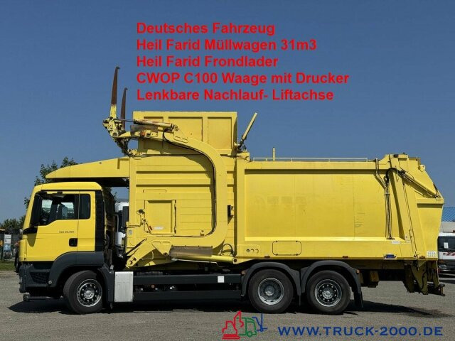 MAN TGS 26.360 Heil 31m3 Überkopf/ Frontlader Waage - Kamion za smeće: slika 1 MAN TGS 26.360 Heil 31m3 Überkopf/ Frontlader Waage - Kamion za smeće: slika 1