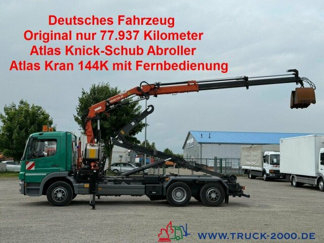 Mercedes-Benz 2024 Atlas Abroller Atlas Kran FB Nur77.937 KM - Kamion sa hidrauličnom kukom, Kamion sa dizalicom: slika 1 Mercedes-Benz 2024 Atlas Abroller Atlas Kran FB Nur77.937 KM - Kamion sa hidrauličnom kukom, Kamion sa dizalicom: slika 1