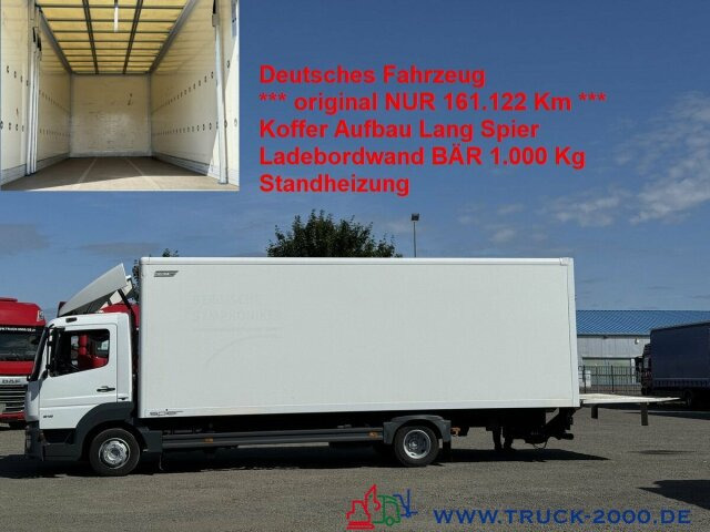 Mercedes-Benz Atego 818 Lang Koffer Ladebordwand BÄR 1.000kg - Dostavno vozilo sa zatvorenim sandukom: slika 1 Mercedes-Benz Atego 818 Lang Koffer Ladebordwand BÄR 1.000kg - Dostavno vozilo sa zatvorenim sandukom: slika 1