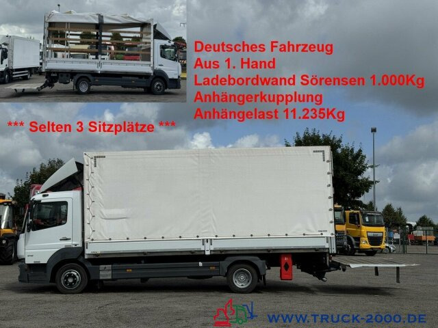 Mercedes-Benz Atego 818 Plane + Spriegel L+R LBW 1.000kg - Dostavno vozilo sa ceradom: slika 1 Mercedes-Benz Atego 818 Plane + Spriegel L+R LBW 1.000kg - Dostavno vozilo sa ceradom: slika 1