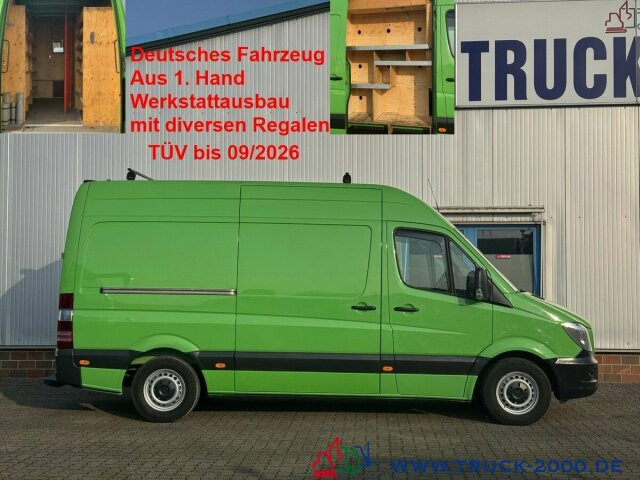 Mercedes-Benz Sprinter 316 Hoch + Lang + Werkstattausbau Klima - Furgon: slika 1 Mercedes-Benz Sprinter 316 Hoch + Lang + Werkstattausbau Klima - Furgon: slika 1