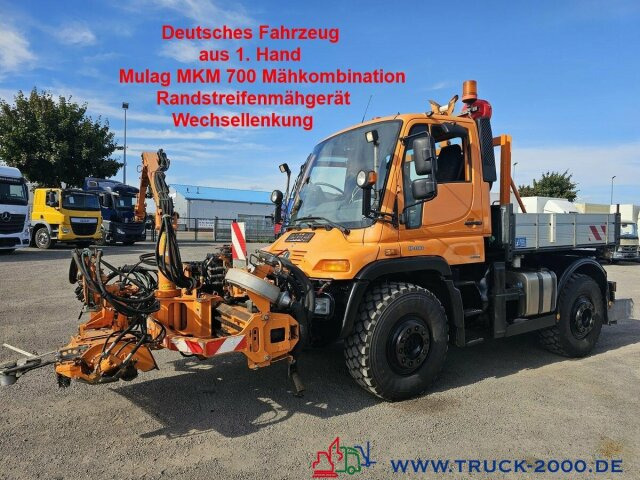 Unimog U 400 Vario Pilot Mähtür + Mulag Mähkombination - Istovarivač: slika 1 Unimog U 400 Vario Pilot Mähtür + Mulag Mähkombination - Istovarivač: slika 1