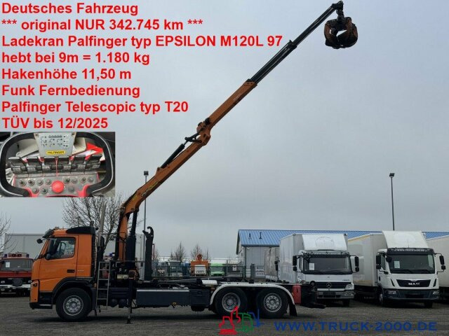 Volvo 370 Palfinger Kran 9m=1.180kg 5+6 Steuerkreis FB - Kamion sa hidrauličnom kukom, Kamion sa dizalicom: slika 1 Volvo 370 Palfinger Kran 9m=1.180kg 5+6 Steuerkreis FB - Kamion sa hidrauličnom kukom, Kamion sa dizalicom: slika 1