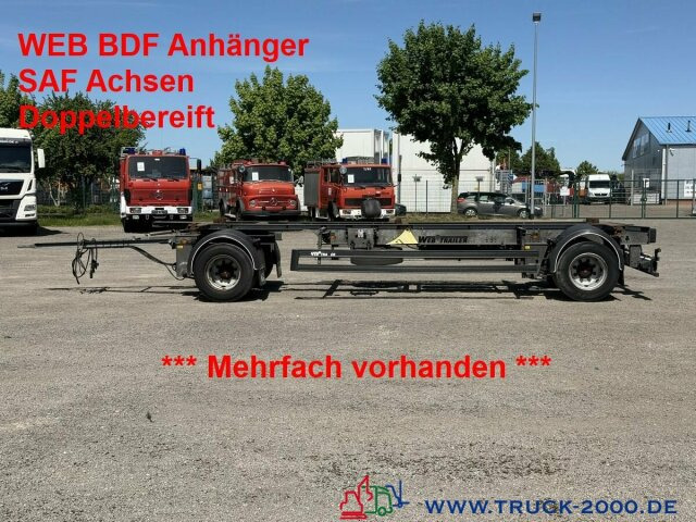 Web-Trailer 18 Box Carrier - Luft - SAF Achsen - Prikolica za prevoz kontejnera/ Prikolica sa promenjivim sandukom: slika 1 Web-Trailer 18 Box Carrier - Luft - SAF Achsen - Prikolica za prevoz kontejnera/ Prikolica sa promenjivim sandukom: slika 1