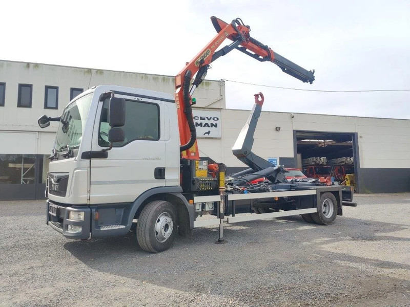 MAN TGL 12.250 Containersysteem met kraan Palfinger PK9001 + Remote - Kamion sa hidrauličnom kukom, Kamion sa dizalicom: slika 1 MAN TGL 12.250 Containersysteem met kraan Palfinger PK9001 + Remote - Kamion sa hidrauličnom kukom, Kamion sa dizalicom: slika 1
