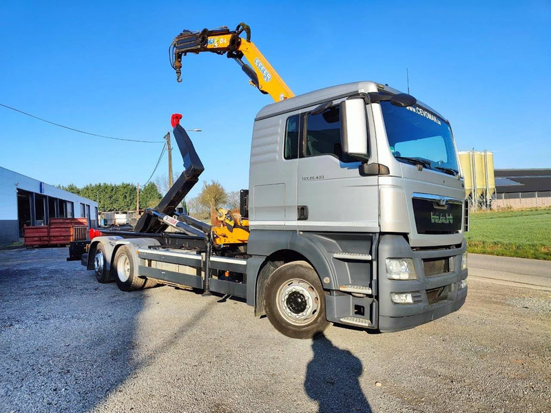 MAN TGX 26.400 6x2 Euro5 Container LEEBUR + Crane Effer 145 - Kamion sa hidrauličnom kukom, Kamion sa dizalicom: slika 2 MAN TGX 26.400 6x2 Euro5 Container LEEBUR + Crane Effer 145 - Kamion sa hidrauličnom kukom, Kamion sa dizalicom: slika 2
