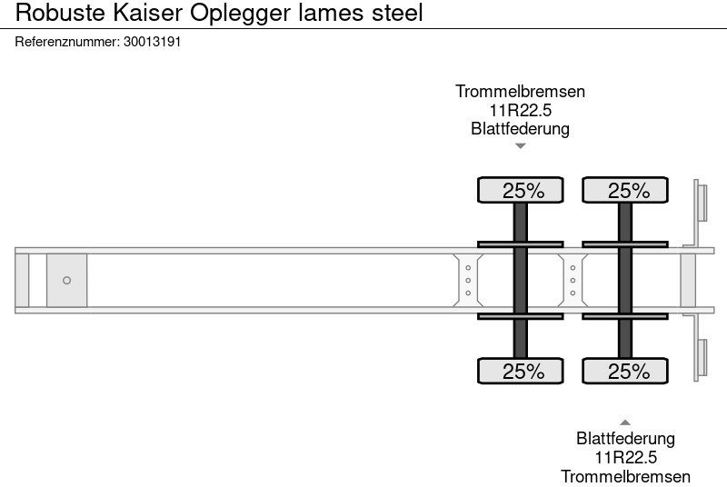 Poluprikolica istovarivača Robuste Kaiser Oplegger lames steel: slika 12 Poluprikolica istovarivača Robuste Kaiser Oplegger lames steel: slika 12