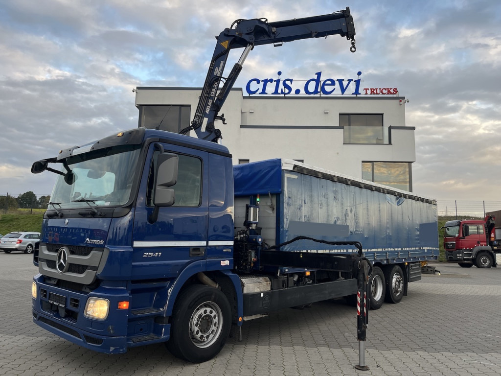 Mercedes-Benz 2541 6x2 Atlas 135.2E Pritsche 8,20 m - Kamion sa ceradom, Kamion sa dizalicom: slika 1 Mercedes-Benz 2541 6x2 Atlas 135.2E Pritsche 8,20 m - Kamion sa ceradom, Kamion sa dizalicom: slika 1