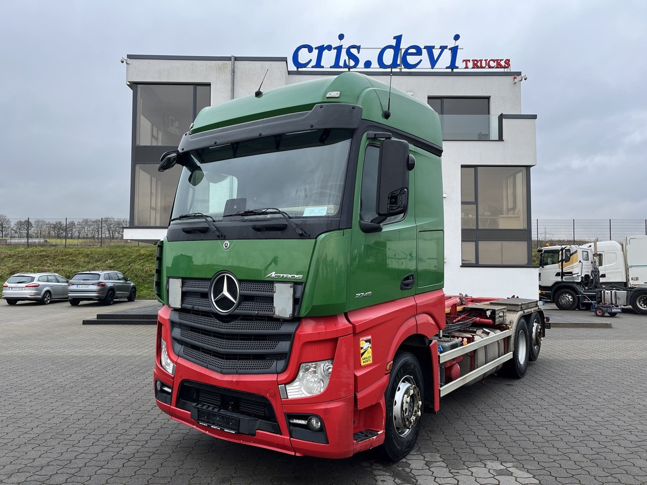 Mercedes-Benz Actros 2745 6x2 Gergen 21 70 Abrollkipper - Kamion sa hidrauličnom kukom: slika 1 Mercedes-Benz Actros 2745 6x2 Gergen 21 70 Abrollkipper - Kamion sa hidrauličnom kukom: slika 1