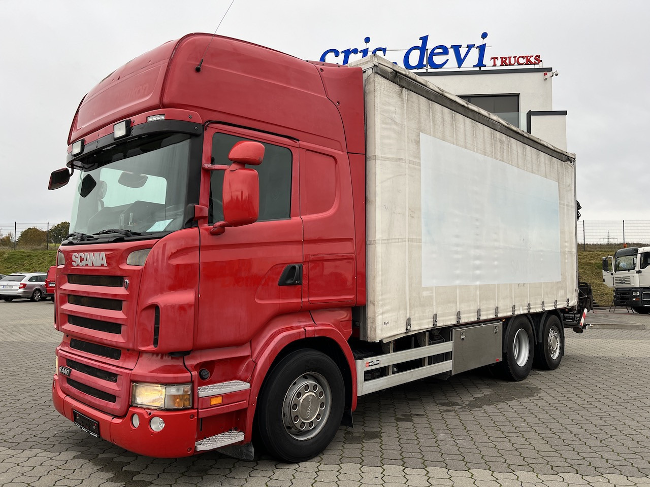 Scania R440 6x2 Hiab 166 E-5 HiDuo | AHK | Lenk-Lift A. - Kamion sa ceradom, Kamion sa dizalicom: slika 1 Scania R440 6x2 Hiab 166 E-5 HiDuo | AHK | Lenk-Lift A. - Kamion sa ceradom, Kamion sa dizalicom: slika 1