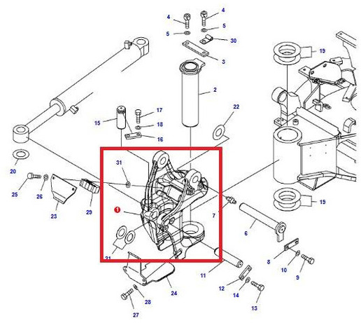 Komatsu PC26MR-3 BRACKET 22K-70-21411 - Ram/ Šasija za Građevinska mašina: slika 2 Komatsu PC26MR-3 BRACKET 22K-70-21411 - Ram/ Šasija za Građevinska mašina: slika 2