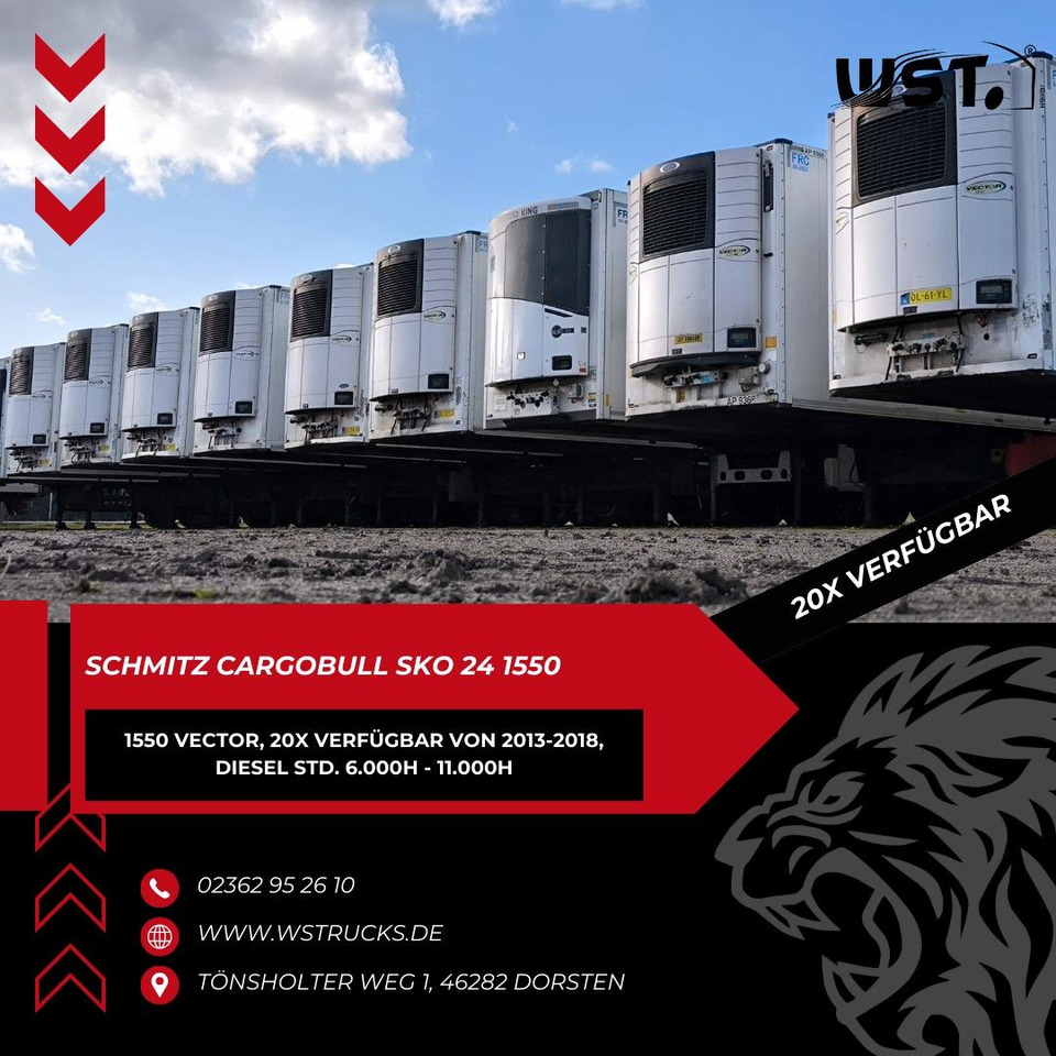 Schmitz Cargobull Kühlauflieger Blumenbreit Vector 1550 - Poluprikolica sa zatvorenim sandukom: slika 1 Schmitz Cargobull Kühlauflieger Blumenbreit Vector 1550 - Poluprikolica sa zatvorenim sandukom: slika 1