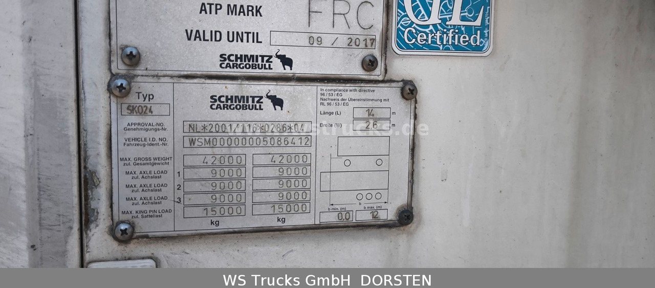 Schmitz Cargobull SKO 24 Kühlauflieger Vector 1850 MT, Bi-Temp - Poluprikolica sa zatvorenim sandukom: slika 4 Schmitz Cargobull SKO 24 Kühlauflieger Vector 1850 MT, Bi-Temp - Poluprikolica sa zatvorenim sandukom: slika 4