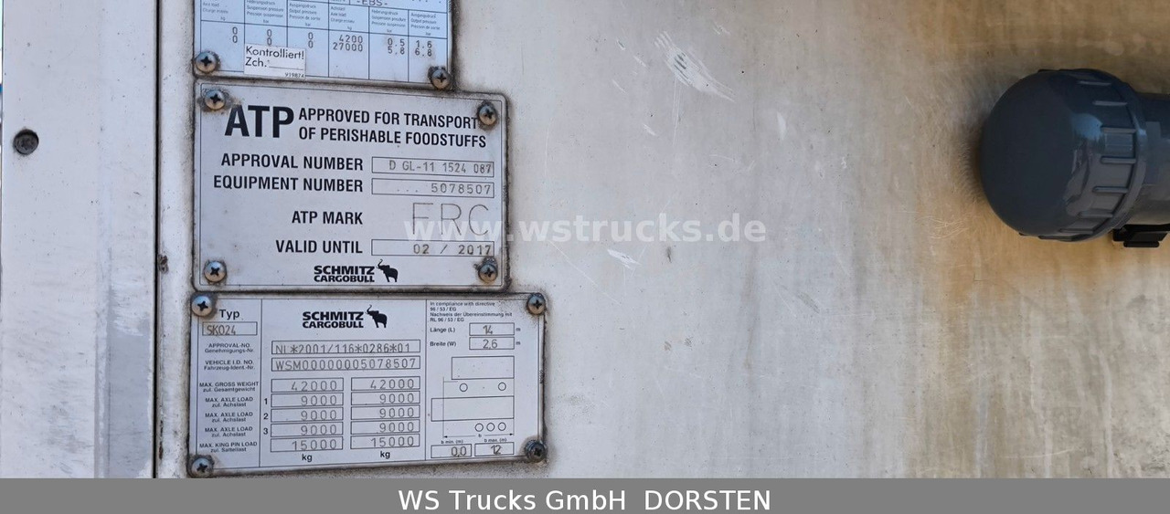 Schmitz Cargobull SKO 24 Kühlauflieger | Vector 1850 MT | LBW - Poluprikolica sa zatvorenim sandukom: slika 5 Schmitz Cargobull SKO 24 Kühlauflieger | Vector 1850 MT | LBW - Poluprikolica sa zatvorenim sandukom: slika 5