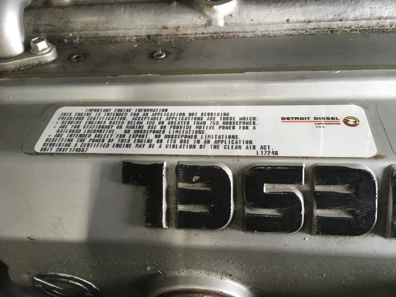 Set generatora Detroit Diesel 8V92TA 8083-7405 GENERATOR 320KVA USED: slika 6