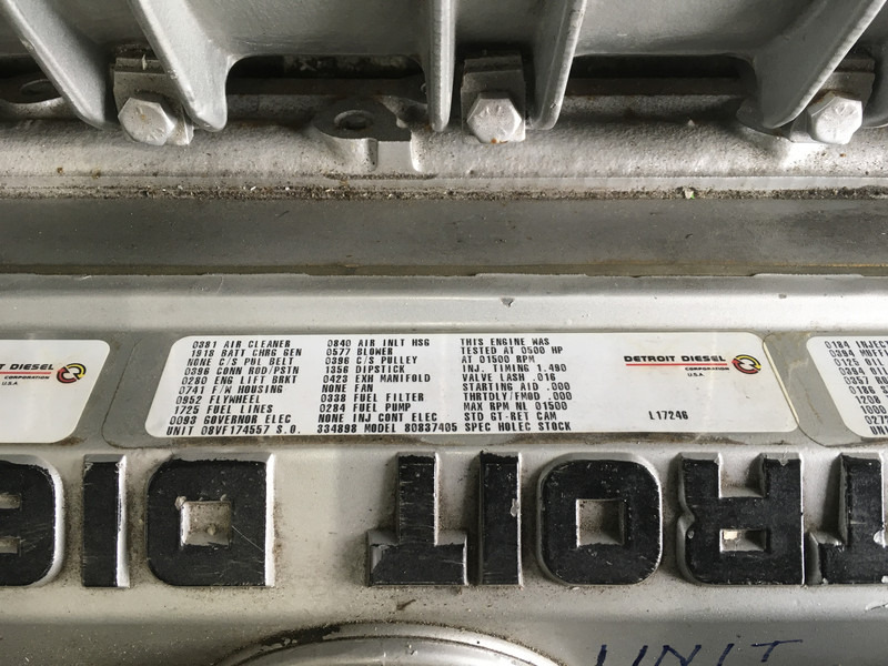 Set generatora Detroit Diesel 8V92TA 8083-7405 GENERATOR 320KVA USED: slika 9