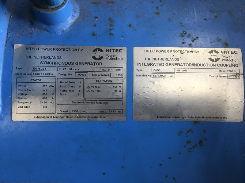 Set generatora Detroit Diesel 8V92TA 8083-7405 GENERATOR 320KVA USED: slika 8