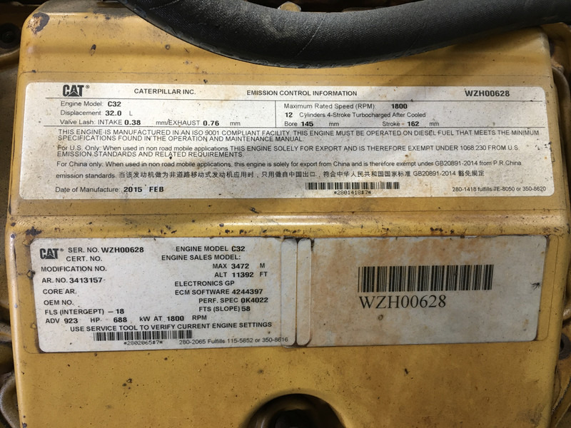 Caterpillar C32 WZH-3413157 FOR PARTS - Građevinska mašina: slika 5 Caterpillar C32 WZH-3413157 FOR PARTS - Građevinska mašina: slika 5