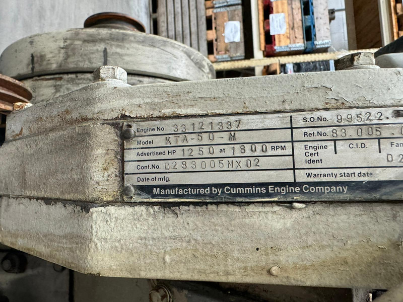 Cummins KTA50-M CPL0977 USED - Građevinska mašina: slika 5 Cummins KTA50-M CPL0977 USED - Građevinska mašina: slika 5