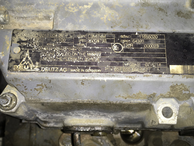 Građevinska mašina novi Deutz TCD2012L04 2V FOR PARTS: slika 6