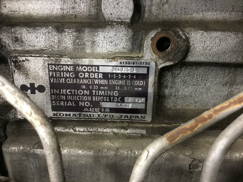 Motor Komatsu S6D125-1 FOR PARTS: slika 6
