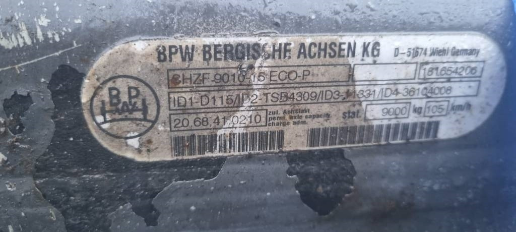 BPW Traileraxle 22,5'' SHZF-9010-15 ECO-P 9000kg - Osovina i delovi za Kamion: slika 4 BPW Traileraxle 22,5'' SHZF-9010-15 ECO-P 9000kg - Osovina i delovi za Kamion: slika 4