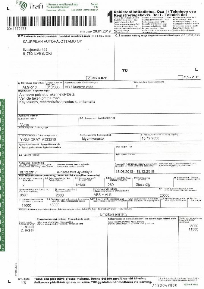 Kamion za prevoz kontejnera/ Kamion sa promenjivim sandukom Volvo FM12: slika 8