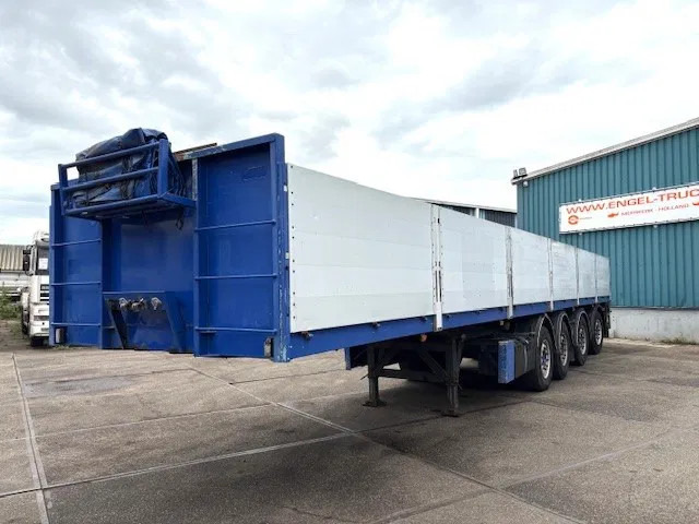 Kwb KWB P-504-STI-H 4-AXLE FLATBED TRAILER (SAF AXLES / 2x STEERING AXLE / 2x LIFT-AXLE / ALUMINIUM SIDE BORDS /ABS-EBS) - Plato poluprikolica: slika 1 Kwb KWB P-504-STI-H 4-AXLE FLATBED TRAILER (SAF AXLES / 2x STEERING AXLE / 2x LIFT-AXLE / ALUMINIUM SIDE BORDS /ABS-EBS) - Plato poluprikolica: slika 1