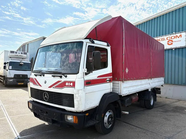 Mercedes-Benz LK 814 K 6-CILINDER FULL STEEL WITH TENT BOX / CATTLE BOX (MANUAL GEARBOX / FULL STEEL SUSPENSION) - Kamion sa ceradom: slika 1 Mercedes-Benz LK 814 K 6-CILINDER FULL STEEL WITH TENT BOX / CATTLE BOX (MANUAL GEARBOX / FULL STEEL SUSPENSION) - Kamion sa ceradom: slika 1