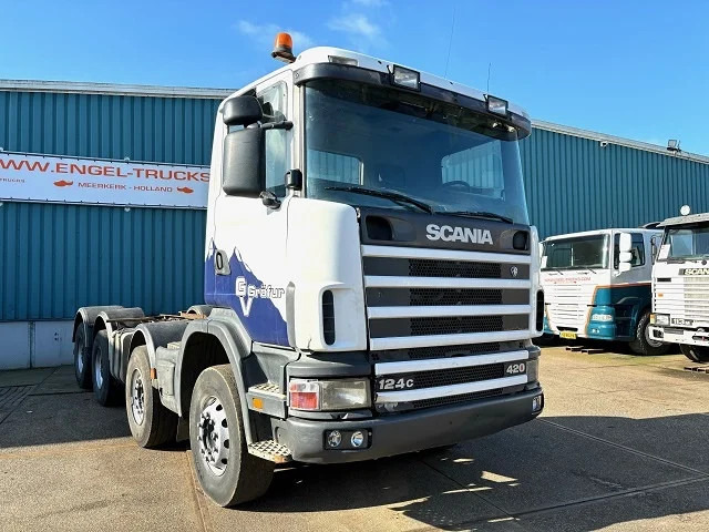 Scania R124-420 C 8x4 FULL STEEL CHASSIS (EURO 3 / FULL STEEL SUSPENSION / REDUCTION AXLES / GRS900 GEARBOX) - Kamion sa golom šasijom i zatvorenom kabinom: slika 3 Scania R124-420 C 8x4 FULL STEEL CHASSIS (EURO 3 / FULL STEEL SUSPENSION / REDUCTION AXLES / GRS900 GEARBOX) - Kamion sa golom šasijom i zatvorenom kabinom: slika 3