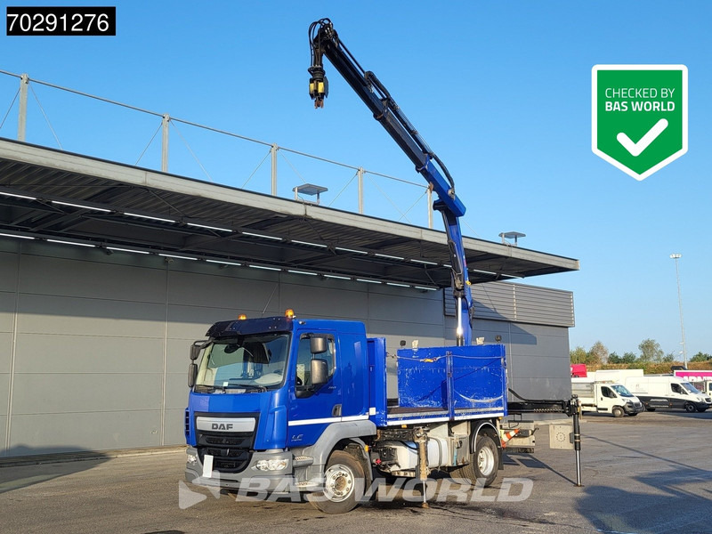 DAF LF 260 LF 4X2 HIAB 111 B-2 Hiduo Crane Automatic ACC Euro 6 - Kamion sa tovarnim sandukom, Kamion sa dizalicom: slika 1 DAF LF 260 LF 4X2 HIAB 111 B-2 Hiduo Crane Automatic ACC Euro 6 - Kamion sa tovarnim sandukom, Kamion sa dizalicom: slika 1