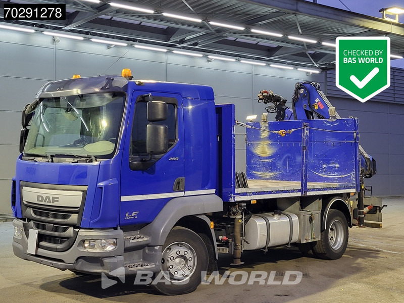 DAF LF 260 LF 4X2 Hiab 111 B-2 HIDUO Crane Kran Remote control Automatic ACC Euro 6 - Kamion sa tovarnim sandukom, Kamion sa dizalicom: slika 1 DAF LF 260 LF 4X2 Hiab 111 B-2 HIDUO Crane Kran Remote control Automatic ACC Euro 6 - Kamion sa tovarnim sandukom, Kamion sa dizalicom: slika 1