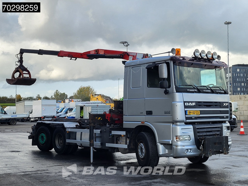 DAF XF105.410 XF 6X2 NL-Truck HMF 1643 Z2 Crane 24T Container system Lift+Steering-Axle Euro 5 - Kamion sa kablovskim sistemom, Kamion sa dizalicom: slika 3 DAF XF105.410 XF 6X2 NL-Truck HMF 1643 Z2 Crane 24T Container system Lift+Steering-Axle Euro 5 - Kamion sa kablovskim sistemom, Kamion sa dizalicom: slika 3